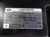 2010 Land Rover LR4 V8 Info Tag