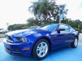 2014 Deep Impact Blue Ford Mustang V6 Premium Coupe #85854130