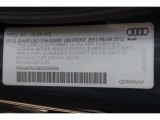 2014 Audi A6 2.0T quattro Sedan Info Tag