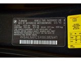 2011 BMW Z4 sDrive35i Roadster Info Tag