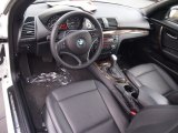 2008 BMW 1 Series 135i Convertible Black Interior