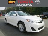 2014 Super White Toyota Camry LE #85961293