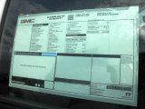 2014 GMC Sierra 3500HD Regular Cab Dually Chassis Window Sticker