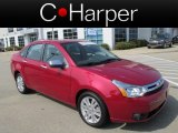 2011 Sangria Red Metallic Ford Focus SEL Sedan #85961210