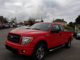 2013 Race Red Ford F150 STX SuperCab 4x4 #86037289