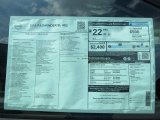 2014 Nissan Pathfinder SL Window Sticker