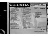 2014 Honda Accord EX-L V6 Coupe Window Sticker