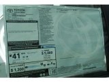 2014 Toyota Camry Hybrid LE Window Sticker