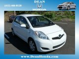 Polar White Toyota Yaris in 2010