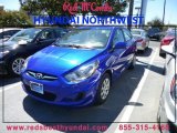 2013 Marathon Blue Hyundai Accent GLS 4 Door #86116222