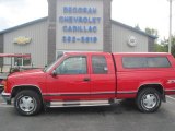 1998 Victory Red GMC Sierra 1500 SLE Extended Cab 4x4 #86116702