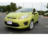 2011 Lime Squeeze Metallic Ford Fiesta SE Hatchback #86158606