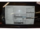 2014 BMW 6 Series 640i Convertible Window Sticker