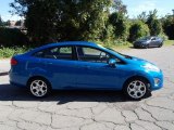 2012 Blue Candy Metallic Ford Fiesta SEL Sedan #86158321