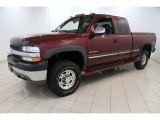 2002 Chevrolet Silverado 2500 LS Extended Cab 4x4 Front 3/4 View