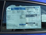 2014 Ford Focus SE Sedan Window Sticker