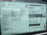 2014 Nissan Altima 3.5 SL Window Sticker