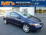 2008 Royal Blue Pearl Honda Civic LX Coupe #86260764