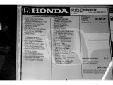 2014 Honda Pilot EX Window Sticker