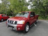 2007 Red Brawn Nissan Titan SE Crew Cab 4x4 #86280468