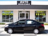 2013 Super Black Nissan Versa 1.6 SV Sedan #86283885