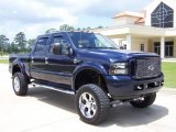 2005 True Blue Metallic Ford F250 Super Duty Harley Davidson Crew Cab 4x4 #8592755