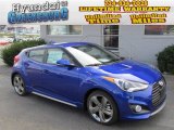 2013 Marathon Blue Hyundai Veloster Turbo #86314014