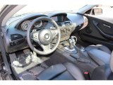 2008 BMW 6 Series 650i Coupe Black Interior