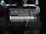2011 LS Color Code for Obsidian Black - Color Code: 212
