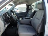 2014 Chevrolet Silverado 3500HD WT Regular Cab Dual Rear Wheel 4x4 Flat Bed Dark Titanium Interior