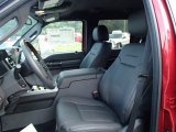 2014 Ford F250 Super Duty Platinum Crew Cab 4x4 Platinum Black Leather Interior