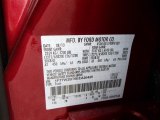 2014 F250 Super Duty Color Code for Ruby Red Metallic - Color Code: RR