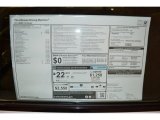 2014 BMW 7 Series 740i Sedan Window Sticker