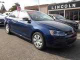 2013 Tempest Blue Metallic Volkswagen Jetta SE Sedan #86401964