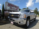 2011 Sheer Silver Metallic Chevrolet Silverado 2500HD LTZ Crew Cab 4x4 #86401855