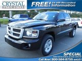 2010 Brilliant Black Crystal Pearl Dodge Dakota Big Horn Crew Cab #86451162