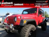 2005 Flame Red Jeep Wrangler Rubicon 4x4 #86450902