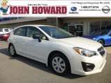 2013 Satin White Pearl Subaru Impreza 2.0i 5 Door #86505328