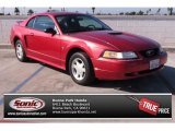 2000 Laser Red Metallic Ford Mustang V6 Coupe #86505226