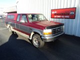 1995 Ultra Red Ford F250 XLT Extended Cab 4x4 #86559478