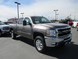 2014 Mocha Steel Metallic Chevrolet Silverado 3500HD LTZ Crew Cab 4x4 #86615840