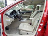 2014 Mercedes-Benz C 250 Sport Almond/Mocha Interior