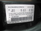 2000 Sebring Color Code for Shale Green Metallic - Color Code: PGR