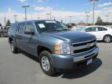 2011 Blue Granite Metallic Chevrolet Silverado 1500 LS Crew Cab 4x4 #86615880