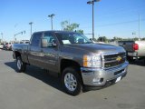 2014 Mocha Steel Metallic Chevrolet Silverado 3500HD LTZ Crew Cab 4x4 #86615744