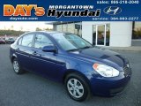 2009 Dark Sapphire Blue Hyundai Accent GLS 4 Door #86616126