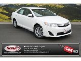 2014 Super White Toyota Camry LE #86615291