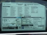 2014 Cadillac CTS Sedan Window Sticker