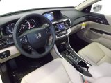 2014 Honda Accord EX-L V6 Sedan Ivory Interior