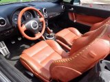 2001 Audi TT 1.8T quattro Roadster Amber Red Interior